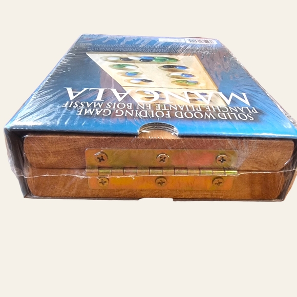 Mancala Solid Wood Folding Family Game Brand New! - Picture 3 of 4